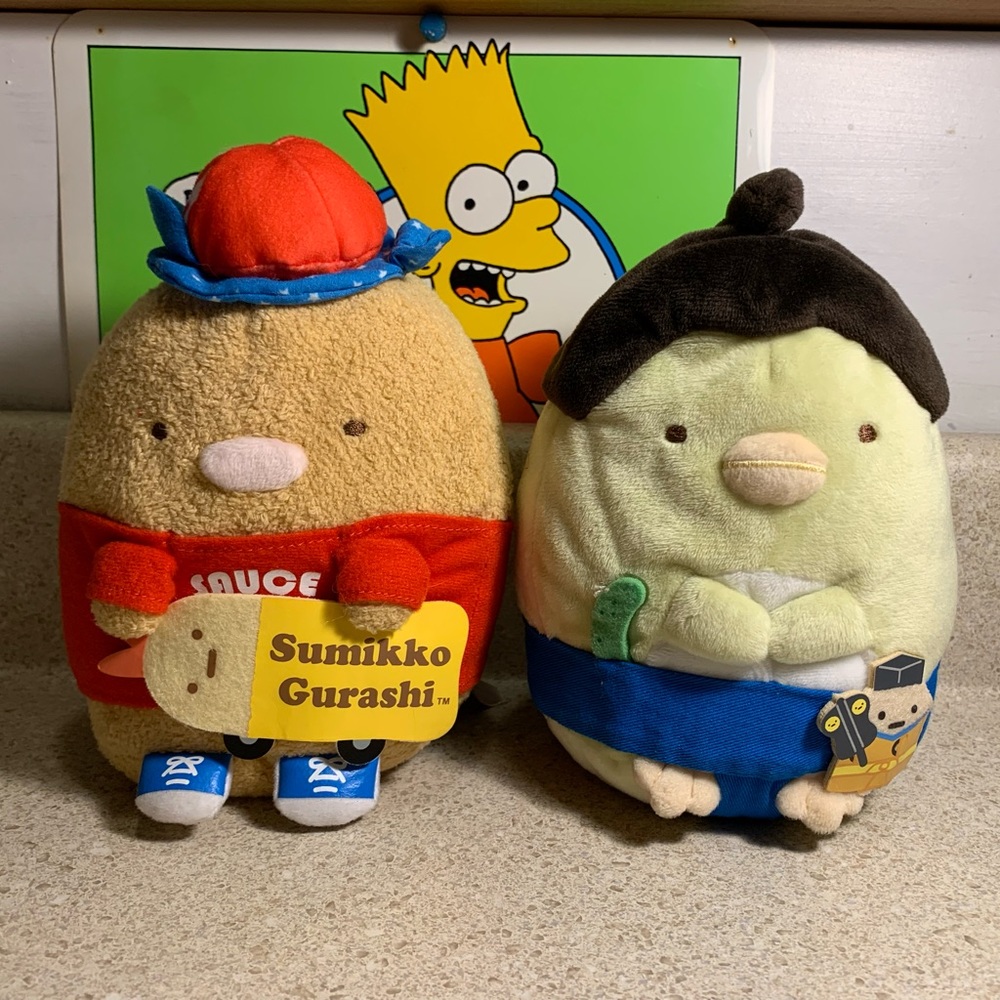 San-x Sumikko Gurashi 5th Anniversary Plush Lot of 2